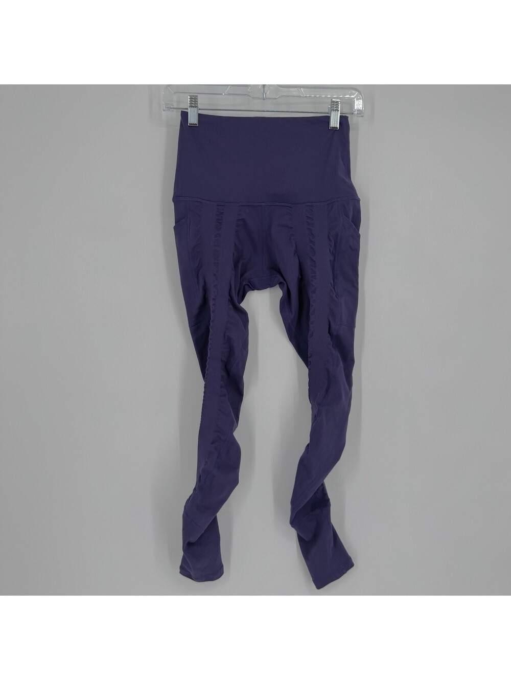 Sweetflexx leggings womens 4 purple  high rise ankle resistance band compression